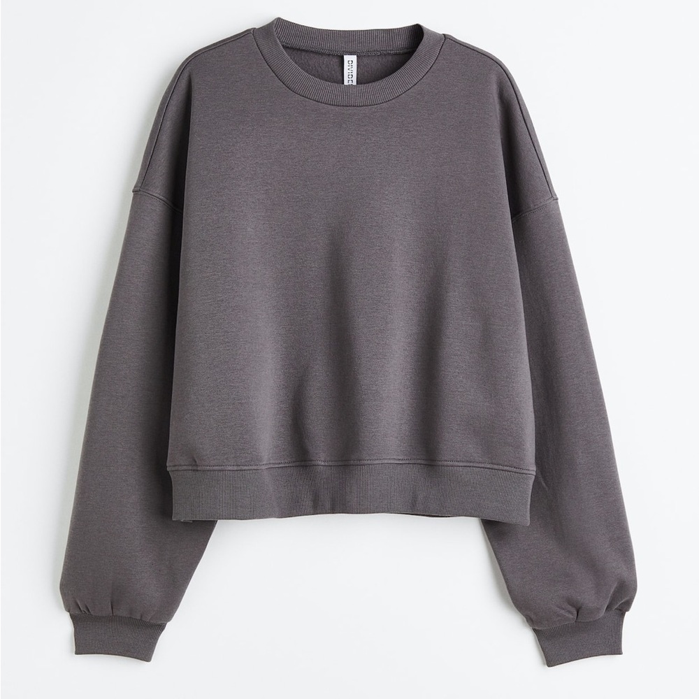 Divided Charcoal Gray Oversized Crewneck Sweatshirt Size XL Great Condition